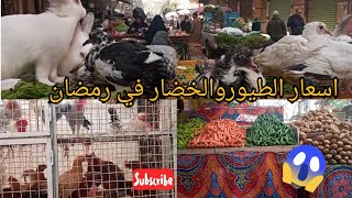 اسعار الطيور والخضار في رمضان 🦆🍅🧄