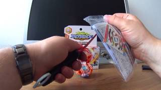 Unboxing Beyblade Burst Blaze Ragnaruk 4 Cross Flugel Booster B-75