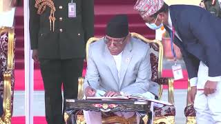 Nepal's ex-guerrilla chief sworn in as prime minister