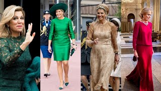 Queen Maxima Stylish Dresses Design #royallifestyle