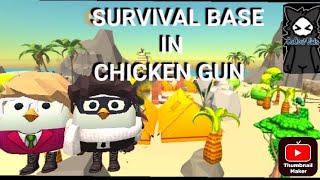 Chicken Gun|Making a Survival Base|CaCow Vids|