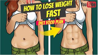 How To Lose Weight Fast, Diet Food Plan  | Lose 10 Kgs In 10 Days / Fat Burning And Health