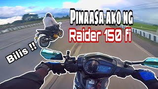 Yamaha Sniper 150 Vs Suzuki Raider 150 Fi | Street Racing | Bilis ng Raider 150