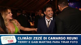 Climão! Zezé Di Camargo tenta juntar ex-casal Gabi Martins e Tierry para foto