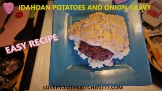 Idahoan Instant Potato Review with Onion Gravy