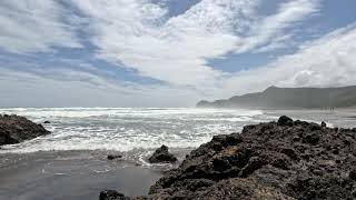 Relaxing Ocean at Piha, New Zealand - Soothing Ocean Waves for Deep Relaxation