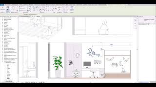 Семейство Halloween 2d for Revit для разверток и планов