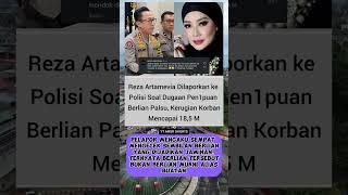 Reza artamevia dilaporkan pol!si soal dugaan pen1puan #rezaartamevia