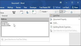 How to Quickly Insert Blocks of Text in Microsoft Word with AutoText