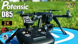 Potensic D85 2k 5G WiFi FPV GPS Brushless  Drone | Full Flight Test