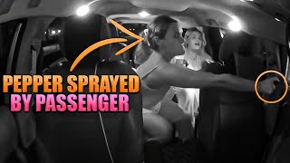 Uber driver speaks out after being pepper sprayed by passenger for an unknown reason