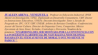 DISERTACIÓN DEL DR. JULIÁN ARENA - XI Congreso Internacional del Patrimonio Cultural Folklórico