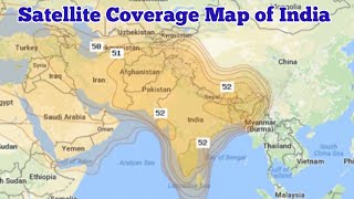 Satellite Coverage Map of India | Lyngsat Map | Coverage Footprint | Beam Satellite