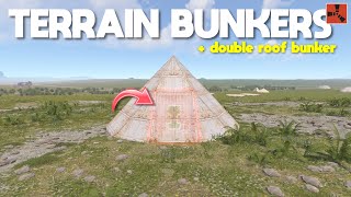 RUST - TEEPEE Bunker Bases & Double Roof Terrain Bunkers