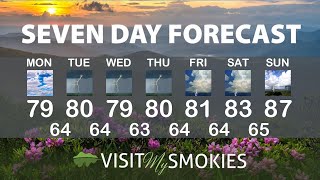 Gatlinburg and Pigeon Forge Weather for Week of June 19 2023.