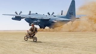 Crazy US Technique to Land Massive Planes in Middle of the Desert