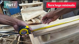 membuat kursi tamu minimalis kayu jati wood working