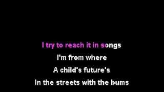 Hopsin - Nocturnal Rainbows (Karaoke Instrumental) On Screen Lyrics