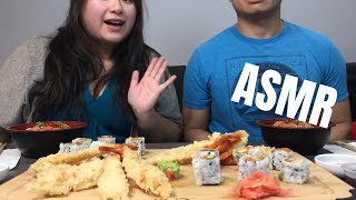 ASMR SUSHI PLATTER (EATING SOUNDS)