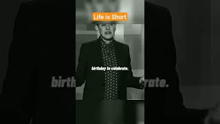 Life Lesson - Life is Short #motivation #inspiration #ellendegeneres