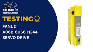 Testing a Fanuc A06B-6066-H244 Servo Drive #cnc #fanuc #drive