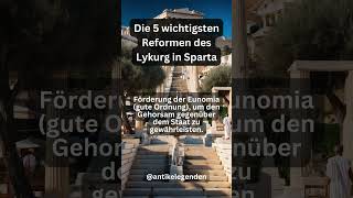 Die 5 wichtigsten Reformen des Lykurg in Sparta