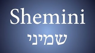 Parashá שמיני - Shemini (Oitavo) - (Levítico 9:1 – 11:47)