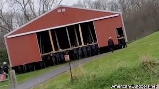 How To Lift And Move A Large Barn In Two Minutes Without Any Equipment