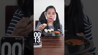 40 SECOND Momos Eating Challenge   #shorts #ytshorts #ashortaday #minkutinku #momos