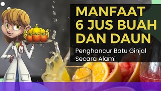 Penghancur Batu Ginjal Secara Alami Manfaat 6 Jus Buah dan Daun