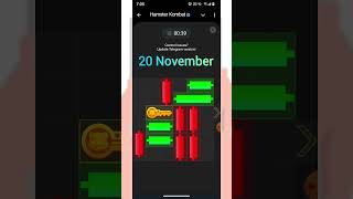 Hamster kombat mini Game  20 November puzzle game | Puzzle game Solved | Hamster kombat