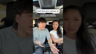 she got real serious at the end 😳 #couplecomedy #couple #shorts