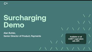 Surcharging Demo