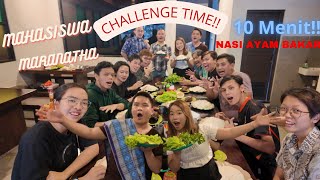 CHALLENGE TIME!! NASI 5 PORSI AYAM BAKAR CUMA 10 MENIT BERSAMA MAHASISWA MARANATHA