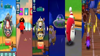 The Leader Santa Baboo and the team Pirate Fuse, Cardboard Bubbles Vs Alien | Oddbods Turbo Run