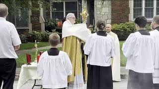 St  Benedict Cathedral Corpus Christi Procession in Evansville, Indiana