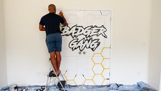 Painting Studio Doors for @TheeBlackBadger (Timelapse)