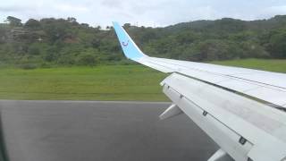 Landing at Roatan airport, Honduras (2014.12.01) HD 1920x1080