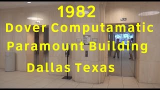 1982 Dover Computamatic Traction Elevators at the Paramount Building in Dallas, TX