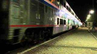 Amtrak Southwest Chief #4 Departs Barstow with BNSF Passenger Cars