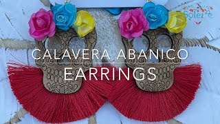 Calavera Abanico Earrings