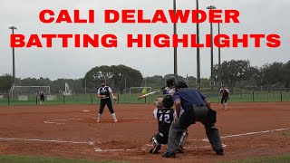 CALI DELAWDER BATTING HIGHLIGHTS EMPIRE STATE HUSKIES 16U NATIONAL