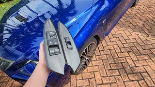 Carbon Fiber Delamination Bubble Clear Coat Repair  - Lexus RCF Vehicle Door/Window Button Panel DIY