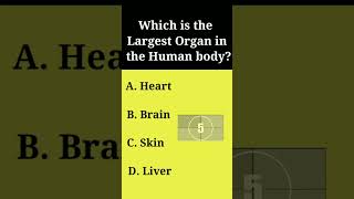 which is the largest organ in the human body ? 🤔 | #Shorts #largestorgan