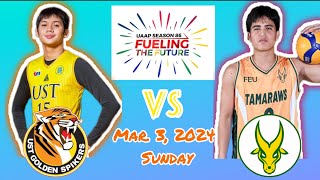 UST GOLDEN SPIKERS VS FEU TAMARAWS SET 1 MEN’S VOLLEYBALL UAAP SEASON 86 FUELING THE FUTURE March 3