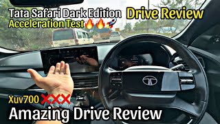 Tata Safari Full Drive Review | Dark Edition | ADAS Test | Acceleration Test | Mileage