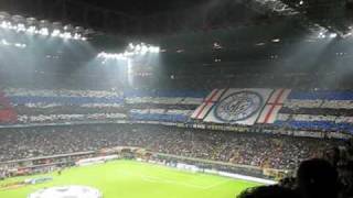 Inter - Barcellona 0-0 (16.09.2009) - Inno Champions League e coreografia