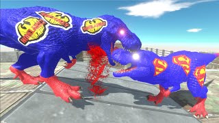 Homelander vs Superman T-Rex Death Run - Animal Revolt Battle Simulator