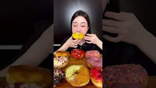 Mukbang Thử 10 vị bánh Donut cùng tui nhé 🍩 #mukbang #donuts #donut #donut #eating #yummy #asmr