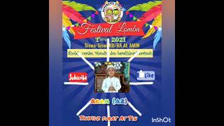 Festival Lomba |Online| 2021-
Lomba Tahfidz- Adam(A2)- KB/RA AL AMIN KRA